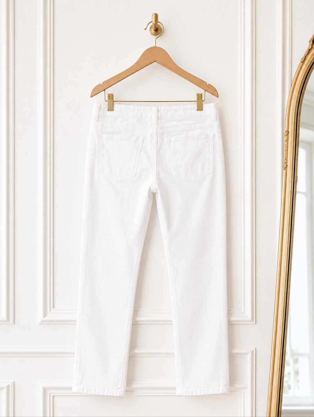 Calvin Klein White Skinny Crop Jeans Size 10 Mid Rise Stretch Denim Ankle Pants - Picture 6 of 8